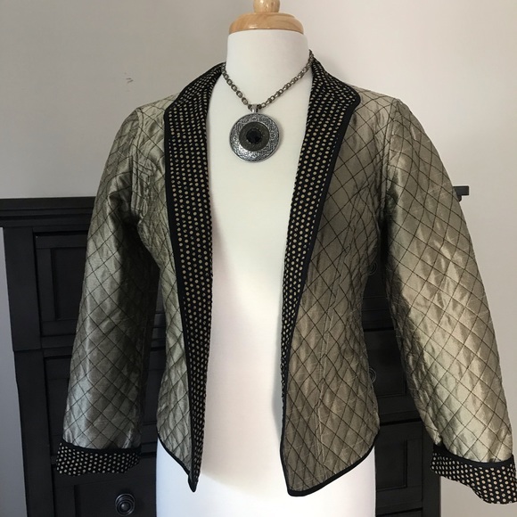 Chico's Jackets & Blazers - Chico’s reversible gold and black quilted jacket.